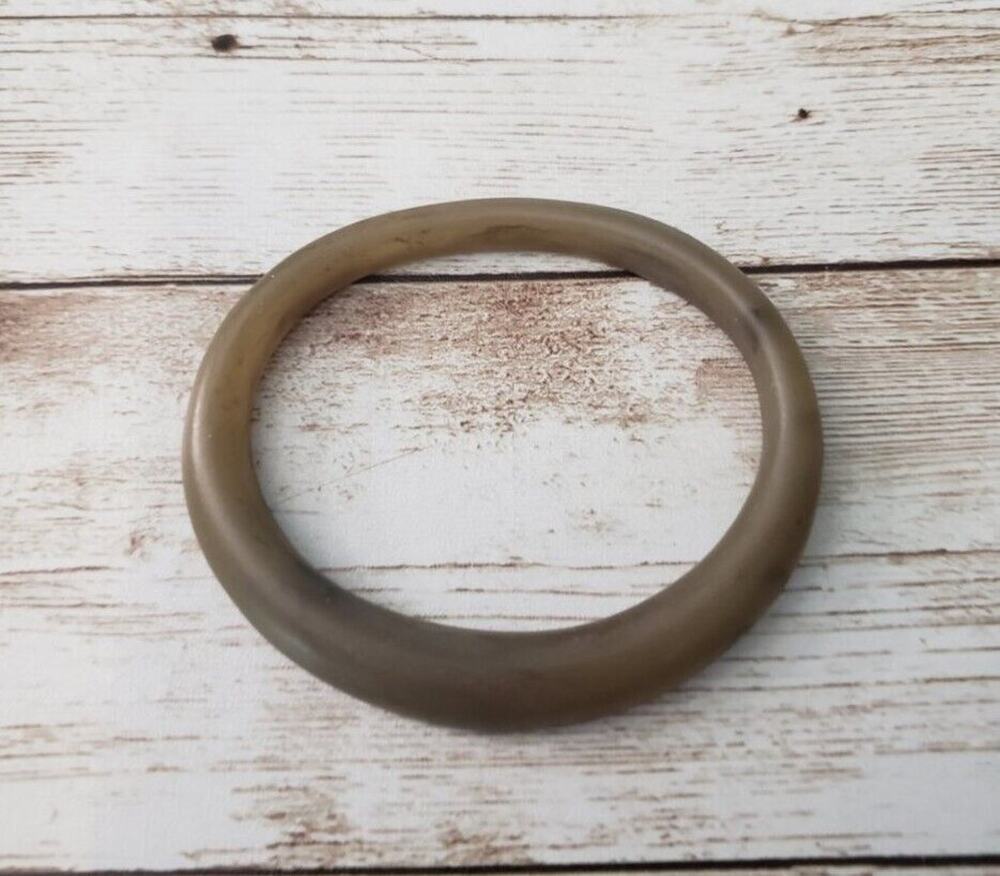 Vintage Pendant - Tan Oval (No Chain Included)